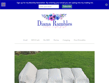 Tablet Screenshot of dianarambles.com